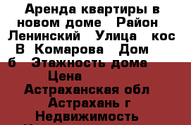 Аренда квартиры в новом доме › Район ­ Ленинский › Улица ­ кос. В. Комарова › Дом ­ 174б › Этажность дома ­ 4 › Цена ­ 10 000 - Астраханская обл., Астрахань г. Недвижимость » Квартиры аренда   